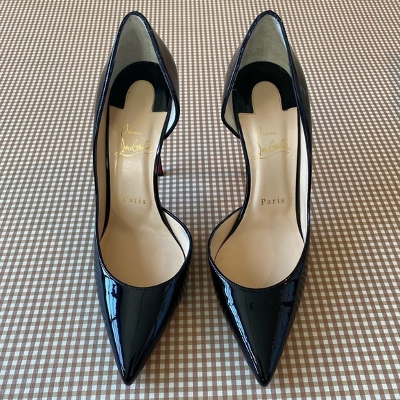 Christian Loubutine Iriza Patent Open-Side Red Sole Pumps. Size 39 - Picture 3 of 16